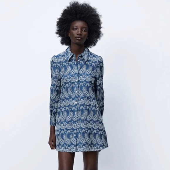 Zara Dresses & Skirts - NWT ZARA Openwork Embroidered Dress size XS